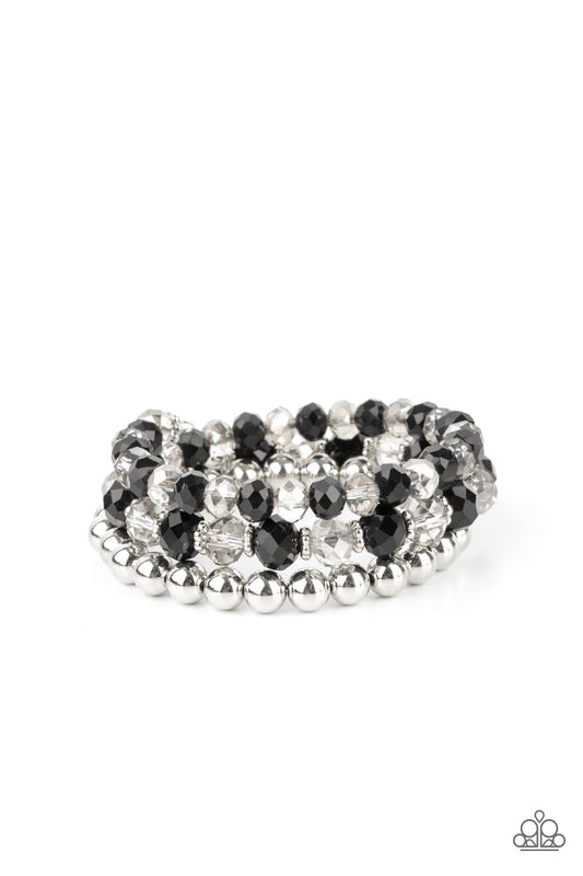 013 Paparazzi Accessories- Gimme Gimme - Black Bracelet